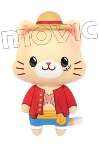 Monkey D. Luffy One Piece withCAT Mascot Key Chain [USED]