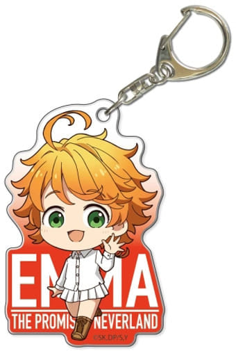 Emma The Promised Neverland Tekutoko Acrylic Key Chain Key Ring [USED]