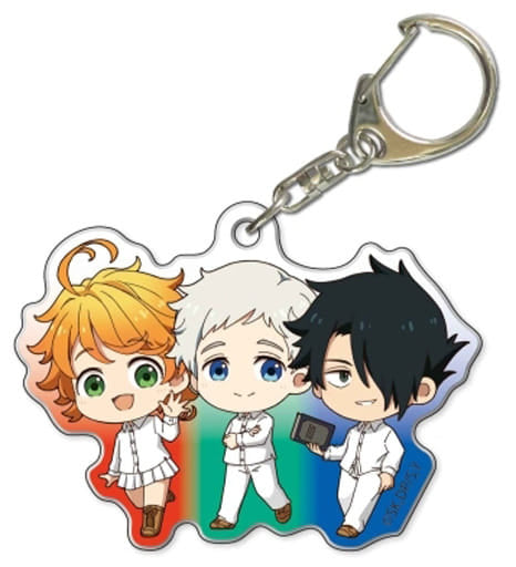 Emma, etc. The Promised Neverland Tekutoko Acrylic Key Chain Key Chain [USED]