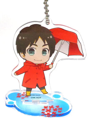 Ellen Yeager Attack on Titan Season 3 Part.2 Trading Acrylic Stand Key Chain Group A animate cafe Limited Key Chain [USED]