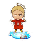 Reiner Braun Attack on Titan Season 3 Part.2 Trading Acrylic Stand Key Chain Group B animate cafe Limited Key Chain [USED]