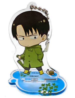 Levi Attack on Titan Season 3 Part.2 Trading Acrylic Stand Key Chain Group B animate cafe Limited Key Chain [USED]