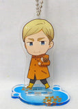 Erwin Smith Attack on Titan Season 3 Part.2 Trading Acrylic Stand Key Chain Group B animate cafe Limited Key Chain [USED]