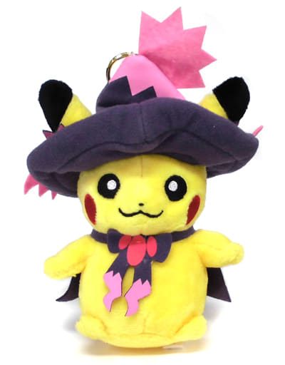 Cosplay Pikachu Mismagius Pokemon Plush Mascot Halloween Parade 2015 Pokemon Center Limited Key Chain [USED]