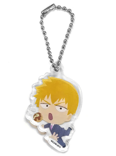 Arataka Reigen Takoyaki Mob Psycho 100 Season 2 Fuwaponi Series Trading Acrylic Ball Chain Mascot [USED]
