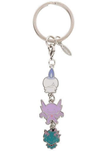 Litwick Pokemon Transform! Metamon Triple Keychain Pokemon Center Limited Key Chain [USED]