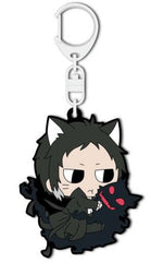 Ryunosuke Akutagawa Bungo Stray Dogs DEAD APPLE Nekomens Rubber Mascot Key Chain [USED]