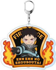 Fire Force Shinra Kusakabe Acrylic Keychain with Background Keychains [USED]