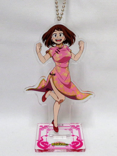 My Hero Academia Ochaco Uraraka Original Trading Acrylic Stand Keychain Kung Fu Costume First Edition TOHO animation STORE Limited Keychains [USED]