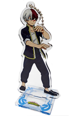 Shoto Todoroki My Hero Academia Newly Drawn Trading Acrylic Stand Key Chain Kung Fu Costume First Edition TOHO animation STORE Limited Key Chain [USED]