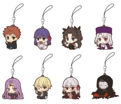 Rin Tohsaka, etc. Fate/stay night: Heaven's Feel ViVimus Rubber Strap Collection All 8 Types Set Key Chain [USED]