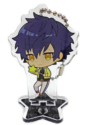 Jun Sazanami Ensemble Stars! Trading Acrylic Stand Key Chain C animate cafe Limited Key Chain [USED]