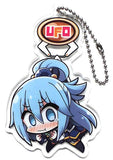 Aqua KonoSuba: God's Blessing on this Wonderful World! Legend of Crimson UFO Tsumamare Acrylic Key Chain Mascot Key Chain [USED]