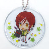 Natsume Sakasaki Ensemble Stars! PVC Keychain animate cafe Limited Clear Sweets Pouch Included Bonus Key Chain [USED]