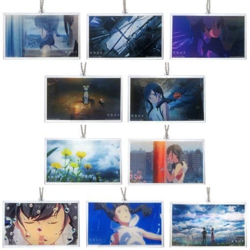 Hina Amano, etc. Weathering with You Ichiban Kuji Acrylic Key Chain Prize E All 10 Types Set Key Ring [USED]