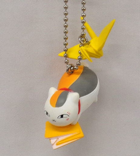Nyanko-sensei Tsuru Natsume's Book of Friends Nyanko-sensei Origami Mascot Key Chain [USED]
