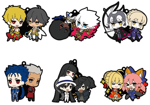 Archer / Gilgamesh, etc. Fate/Grand Order Buddycolle Rubber Mascot All 6 Types Set Key Ring [USED]