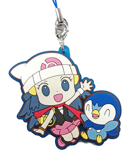 Dawn Piplup Pokemon Rubber Strap Collection Pokemon Trainers Pokemon Center Limited Key Chain [USED]