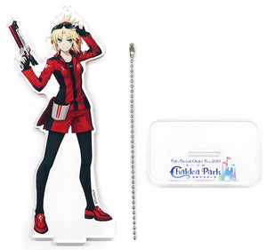 Saber/Mordred Fate/Grand Order Newly Drawn Illustration Acrylic Mascot Battle Arena Fes. 2019 Caldea Park Limited Mascot [USED]