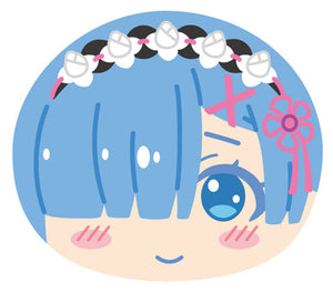 Rem Embarrassed Face Re:ZERO -Starting Life in Another World- Omanjuu Niginigi Mascot Only Rem! Key Ring [USED]