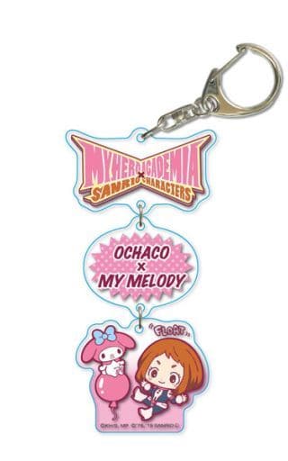 Ochaco Uraraka My Melody My Hero Academia x Sanrio Characters Triple Keychain Key Chain [USED]