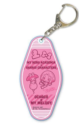 Ochaco Uraraka My Melody My Hero Academia x Sanrio Characters Motel Keychain Key Chain [USED]