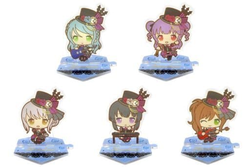 Hina Hikawa, etc. BanG Dream! Tsunagu! Acrylic Stand Roselia Sanrio Party Exclusive All 5 Types Set Acrylic Stand [USED]