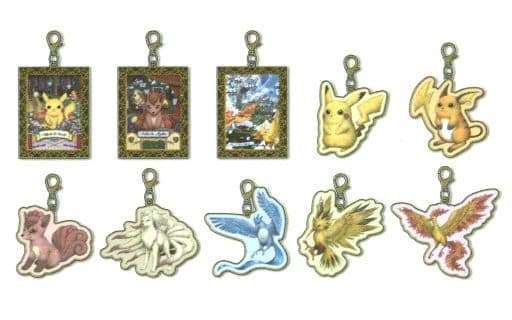 Vulpix, etc. Pokemon Metal Charm Collection Pokemon Professor's Observation Notebook Pokemon Center Limited All 10 Types Set Charm [USED]