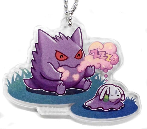 Gengar Goomy Pokemon Acrylic Charm Collection Gengar de Hiyari!? Pokemon Center Limited Charm [USED]