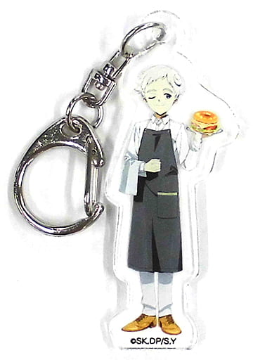 Norman The Promised Neverland Default Style Illustration Acrylic Key Chain Princess Cafe Limited Key Chain [USED]