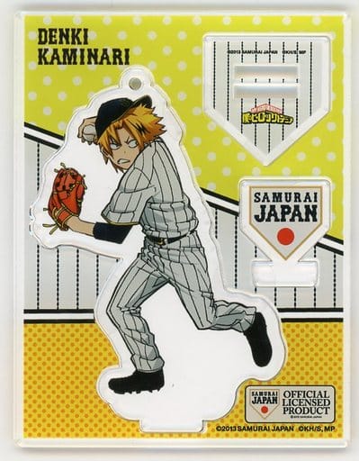 Samurai Japan X My Hero Academia Denki Kaminari Acrylic Stand Keychain Keychains [USED]