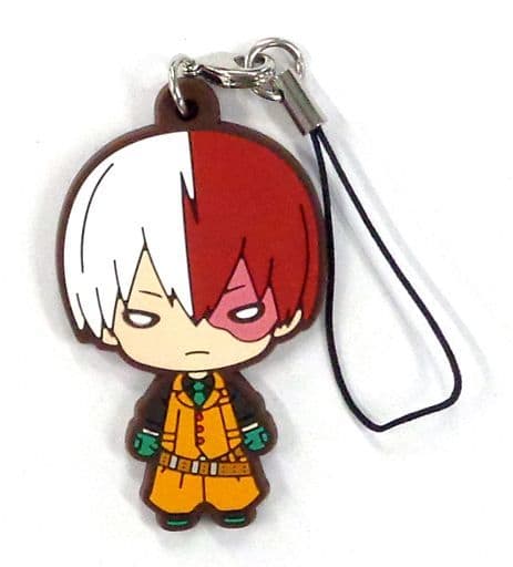 My Hero Academia Shoto Todoroki Nitotan Rubber Keychain HERO FES. Limited Hero Fes. Kuji Prize C Keychains [USED]
