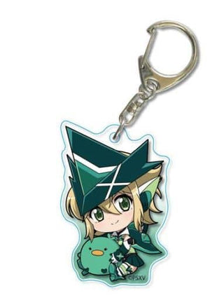 Akatsuki Rika Symphogear XV Gyugyutto Acrylic Key Chain Key Ring [USED]