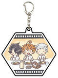 Emma, etc. Meal The Promised Neverland Graph Art Design Acrylic Key Chain 01 Scene Ver. Key Chain [USED]