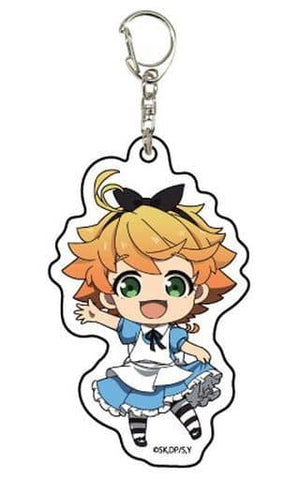 Emma The Promised Neverland Acrylic Key Chain 02 Newly Drawn & Mini Characters Key Chain [USED]