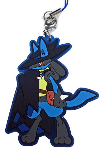 Lucario Pokemon Rubber Strap Collection Halloween Festival! Pokemon Center Limited Key Chain [USED]