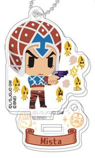 Guido Mista JoJo's Bizarre Adventure Part 5: Golden Wind Jojo's Pitter-Patter Pop Stand Mini Acrylic Keychain Key Chain [USED]