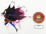 Caster/Leonardo Da Vinci Fate/Grand Order: Absolute Demonic Front - Babylonia Big Acrylic Key Chain with Stand Sega Collaboration Cafe Limited Key Chain [USED]