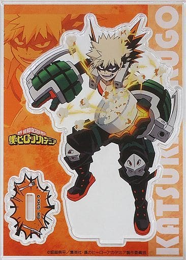 My Hero Academia Katsuki Bakugo Acrylic Figure Stand Cafe in Animax Cafe+ Harajuku Limited Acrylic Stands [USED]
