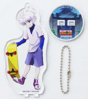 Killua Zoldyck Hunter x Hunter Big Acrylic Stand Key Chain animatecafe Zoldyck Family Limited Key Chain [USED]