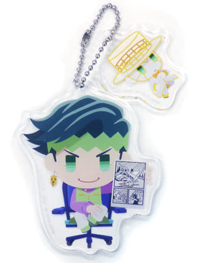 Rohan Kishibe JoJo's Bizarre Adventure Jojo's Pitter-Patter Pop Plate Key Chain Vol.3 SEGA Limited Key Chain [USED]