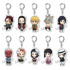 Kanao Tsuyuri, etc. Demon Slayer: Kimetsu no Yaiba Trading Acrylic Key Chains All 10 Types Set Key Chain [USED]