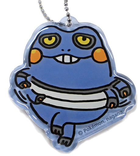 Croagunk Pokemon 24 Hours Pokemon Chu Acrylic Charm Collection Pokemon Center Limited Charm [USED]