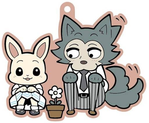 Legoshi Haru Beastars Buddycolle Rubber Mascot Key Ring [USED]