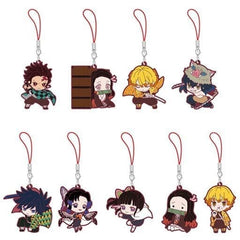Kanao Tsuyuri, etc. Demon Slayer: Kimetsu no Yaiba Metsu! Capsule Rubber Mascot Capsule Rubber Mascot 2 All 9 Types Set Key Chain [USED]