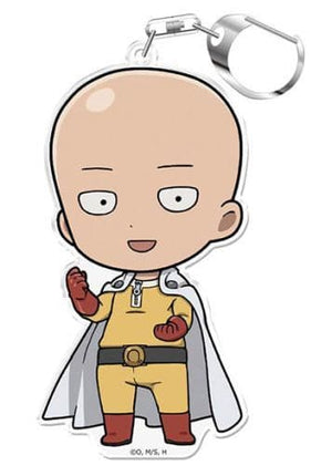 Saitama One Punch Man Punicolle! Key Chain with Stand Key Chain [USED]