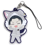 Subaru Natsuki Re:ZERO -Starting Life in Another World- The Frozen Bond Trading Rubber Strap Covered with Cats Ver. Theater Limited Key Chain [USED]