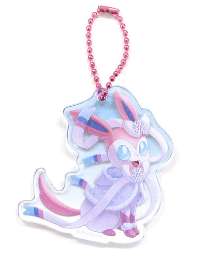 Sylveon Pokemon Pokemon Frosty Christmas Acrylic Charm Collection Pokemon Center Limited Charm [USED]