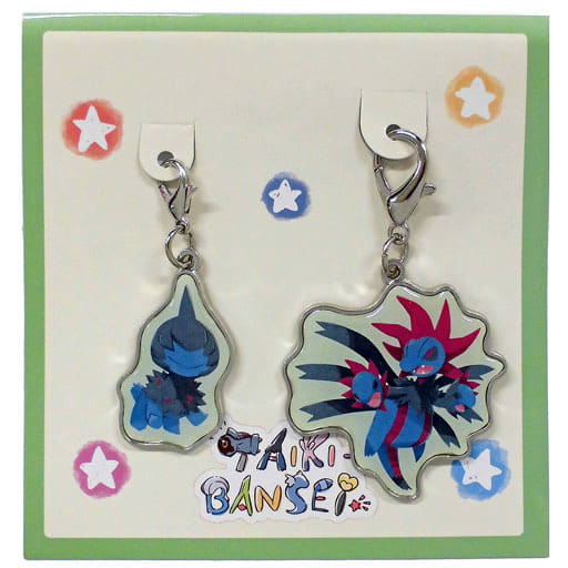 Deino Hydreigon Pokemon Charm Set Taiki-Bansei Pokemon Center Limited Set of 2 Charm [USED]