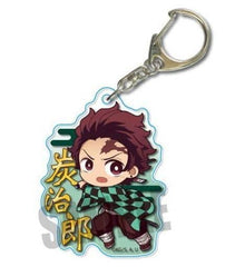 Tanjiro Kamado Battle Demon Slayer: Kimetsu no Yaiba Tekutoko Acrylic Key Chain Part 4 Key Ring [USED]